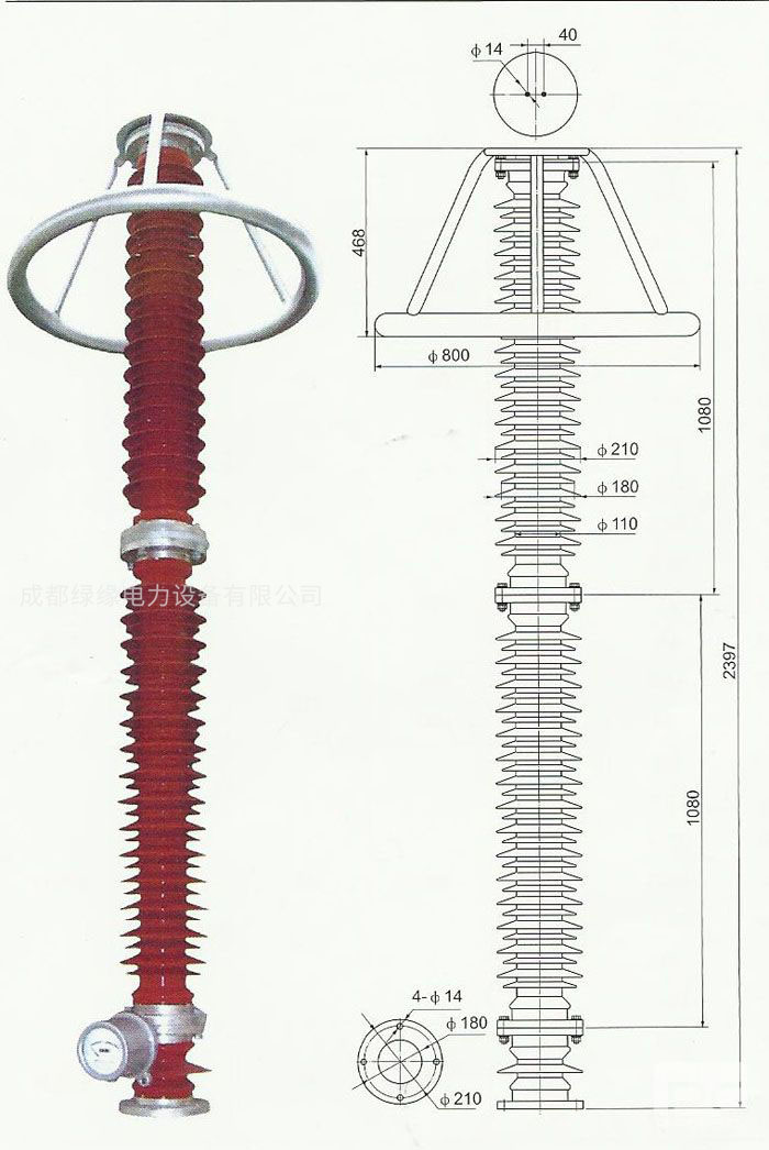 HY10WZ-192/500、HY10WZ-200/520電站型避雷器